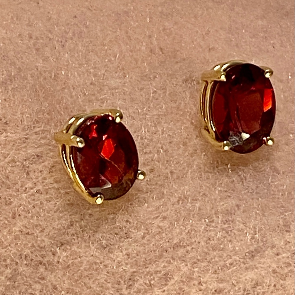 Rhodolite earrings